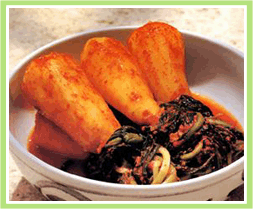 총각김치 사진