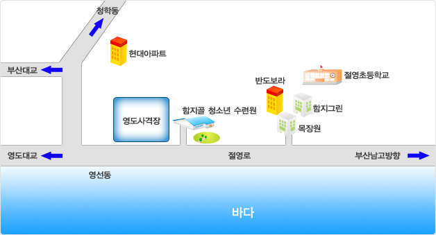 영도사격장 약도이미지 : 아래내용을 참조하세요.