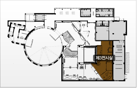 부산시민공원역사관 제3전시실안내 평면도