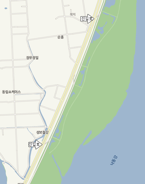 맥도생태공원 지도 : 성보철광 근처 진입로와 작지 근처 집입로 두곳이 있습니다.